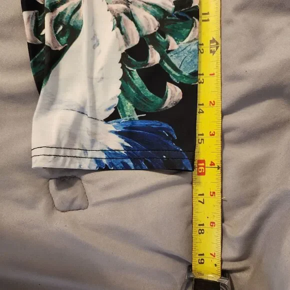 Lily by Firmiana Womens Black Heron Floral 3/4 Sleeve Top Blouse Size XL (B21) - Picture 4 of 6